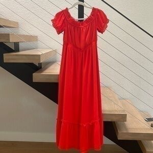 Cynthia Steffe | Red Off The Shoulder Dress